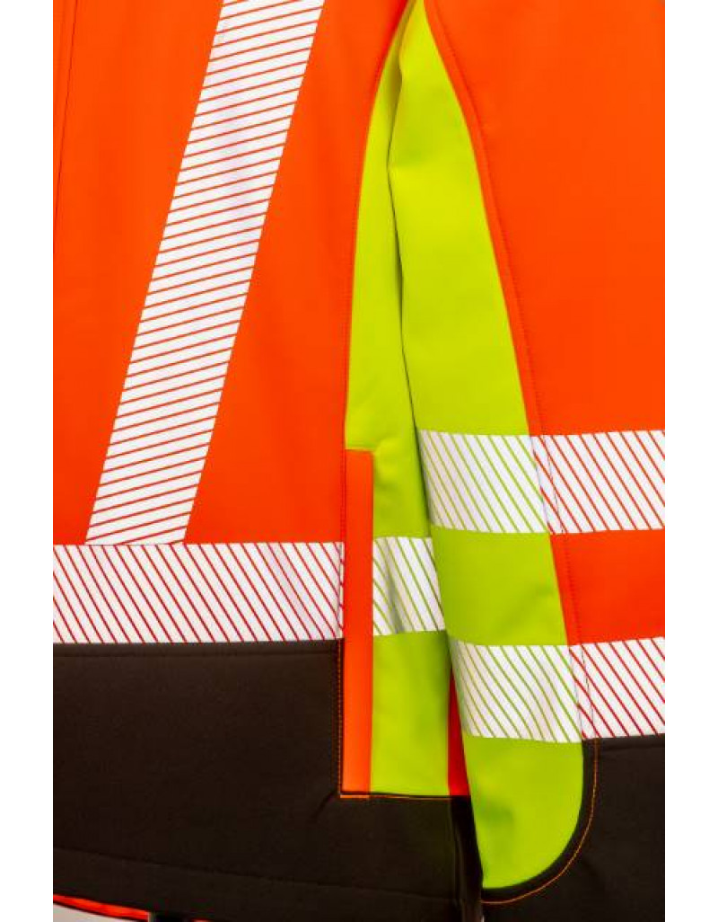 Jachetă de siguranță subțire cu 3 straturi și elemente reflectorizante